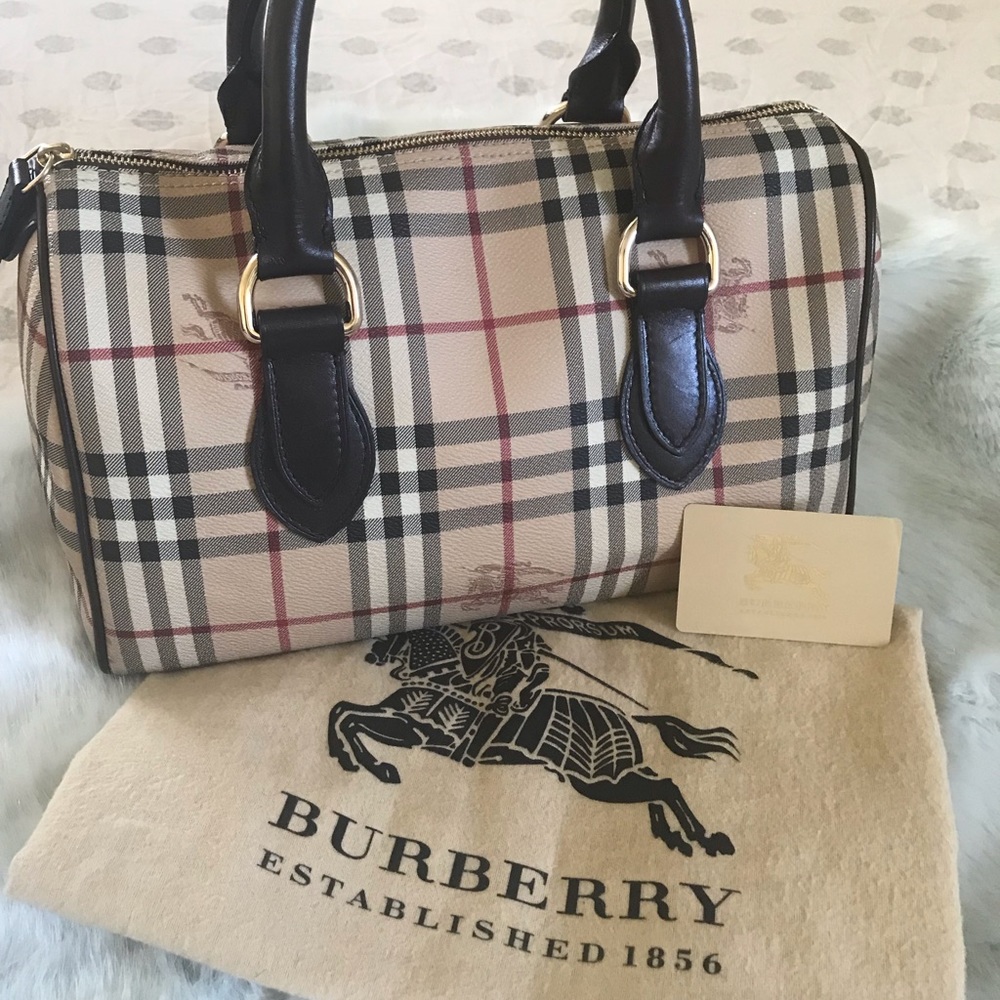 Authentic Check Haymarket Boston Bag